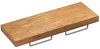 Набор 3 в 1 Wellsee Genuine Tree 162011004, столешница под раковину 1 шт (120 х 50 см, светлый дуб Оксфорд), полотенцедержатель 2 шт (полированная нержавеющая сталь)