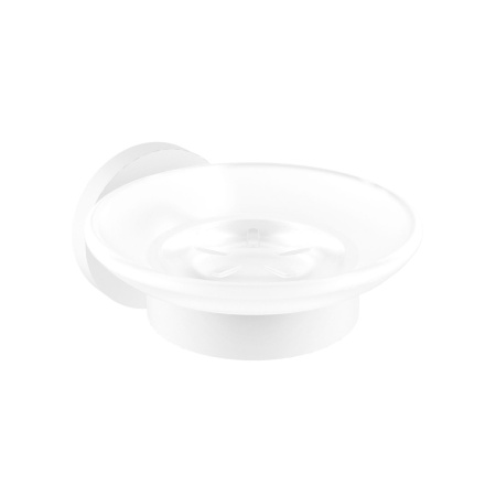 Набор аксессуаров для ванной комнаты 5 в 1 Wellsee Finishing Touch 182515002: дозатор для жидкого мыла, мыльница, крючок 2 шт, стакан для зубных щеток и пасты (белый матовый)