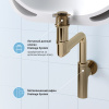 Сифон для раковины Wellsee Drainage System 182126000, латунь, золото