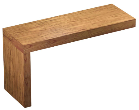 Набор 2 в 1 Wellsee Genuine Tree 162011001, столешница под раковину (120 х 50 см), опора для столешницы, светлый дуб Оксфорд