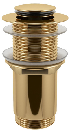 Донный клапан для раковины без перелива Wellsee Drainage System 182136000, латунь, золото
