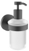 Дозатор для жидкого мыла с держателем Wellsee Finishing Touch 182512000, черный