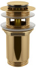 Донный клапан для раковины с переливом Wellsee Drainage System 182131000, латунь, золото