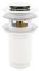 Донный клапан для раковины с переливом Wellsee Drainage System 182133000, латунь, матовый белый