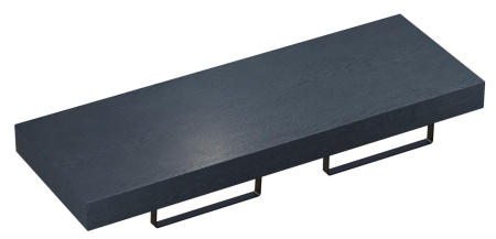 Набор 3 в 1 Wellsee Genuine Tree 162007006, столешница под раковину 1 шт (120 х 50 см, структурный антрацит), полотенцедержатель 2 шт (матовый черный)