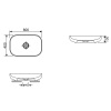 Накладная раковина Wellsee Croquis 150307000, 60 см голубой Накладная раковина Wellsee Croquis 150307000, 60 см голубой