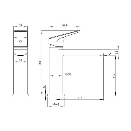 Смеситель для раковины Wellsee ICON! for life 182304000, розовое золото