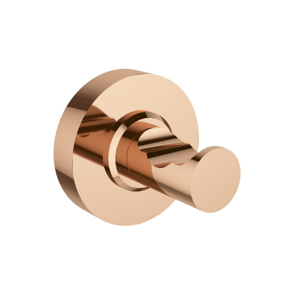 Набор аксессуаров для ванной комнаты 5 в 1 Wellsee Finishing Touch 182514002: дозатор для жидкого мыла, мыльница, крючок 2 шт, стакан для зубных щеток и пасты (розовое золото)