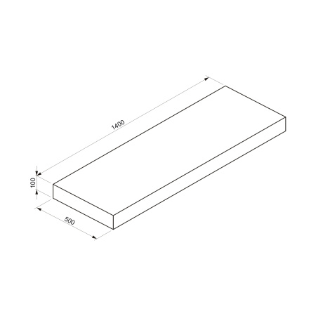 Влагостойкая столешница под накладную раковину Wellsee Genuine Tree 162008000, 140x50см, структурный антрацит Влагостойкая столешница под накладную раковину Wellsee Genuine Tree 162008000, 140x50см, структурный антрацит