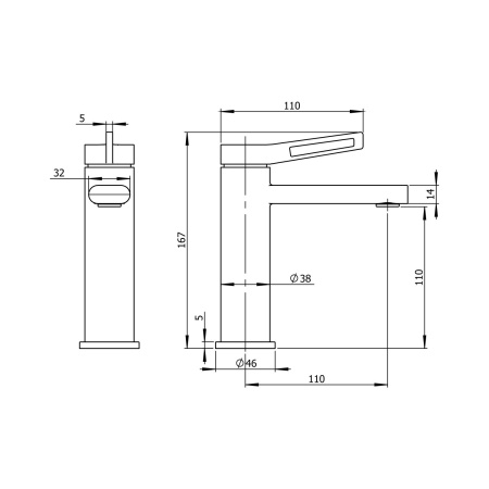 Смеситель для раковины Wellsee ONCE! and forever 182404000, розовое золото