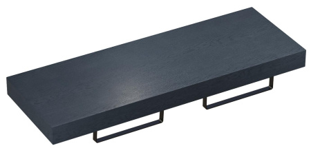 Набор 3 в 1 Wellsee Genuine Tree 162008006, столешница под раковину 1 шт (140 х 50 см, структурный антрацит), полотенцедержатель 2 шт (матовый черный)