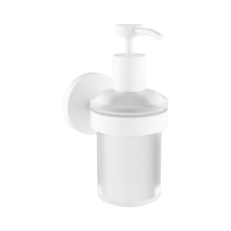 Набор аксессуаров для ванной комнаты 5 в 1 Wellsee Finishing Touch 182515002: дозатор для жидкого мыла, мыльница, крючок 2 шт, стакан для зубных щеток и пасты (белый матовый)