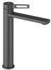 Высокий смеситель для раковины на столешницу Wellsee ONCE! and forever 182407000, черный